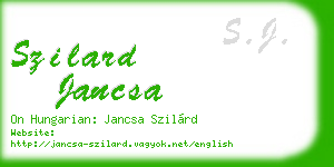 szilard jancsa business card