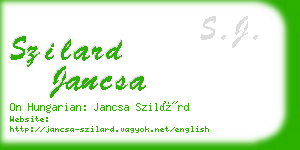 szilard jancsa business card